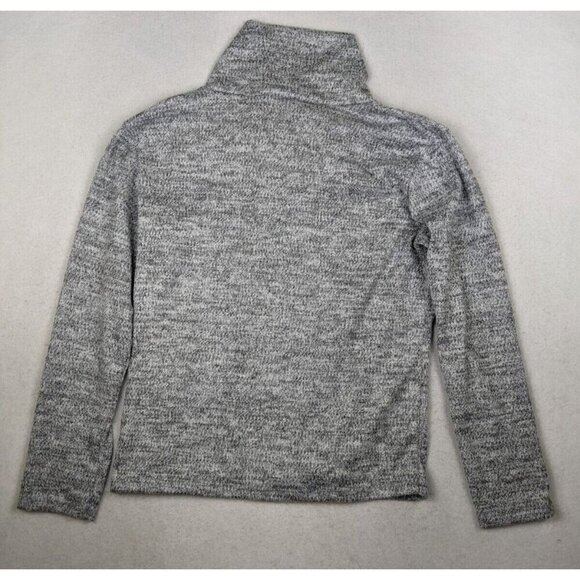 WOMEN'S GRAY LIGHT WEIGHT PULLOVER SWEATER ZIPPER BUTTON DETAIL - SIZE L - Picture 8 of 8